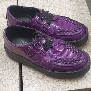 T.U.K Purple Platform Shoes